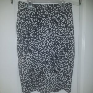 Lularoe Cassie Skirt Animal Print Size S